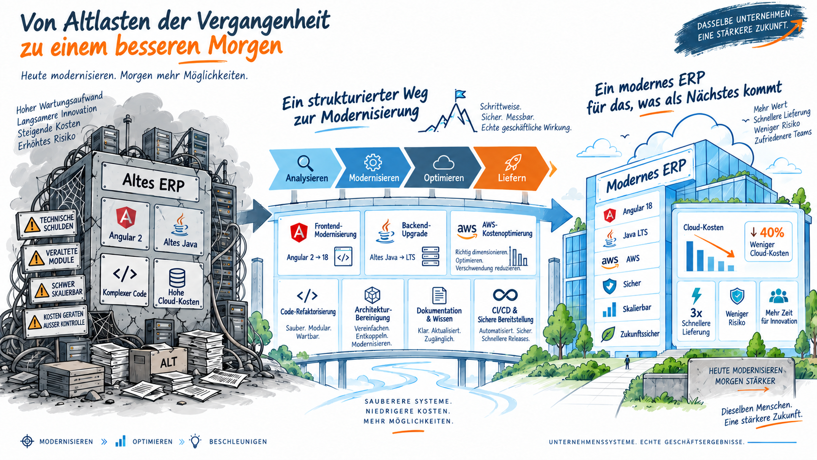 Enterprise-ERP-Modernisierung und Cloud-Kostenoptimierung